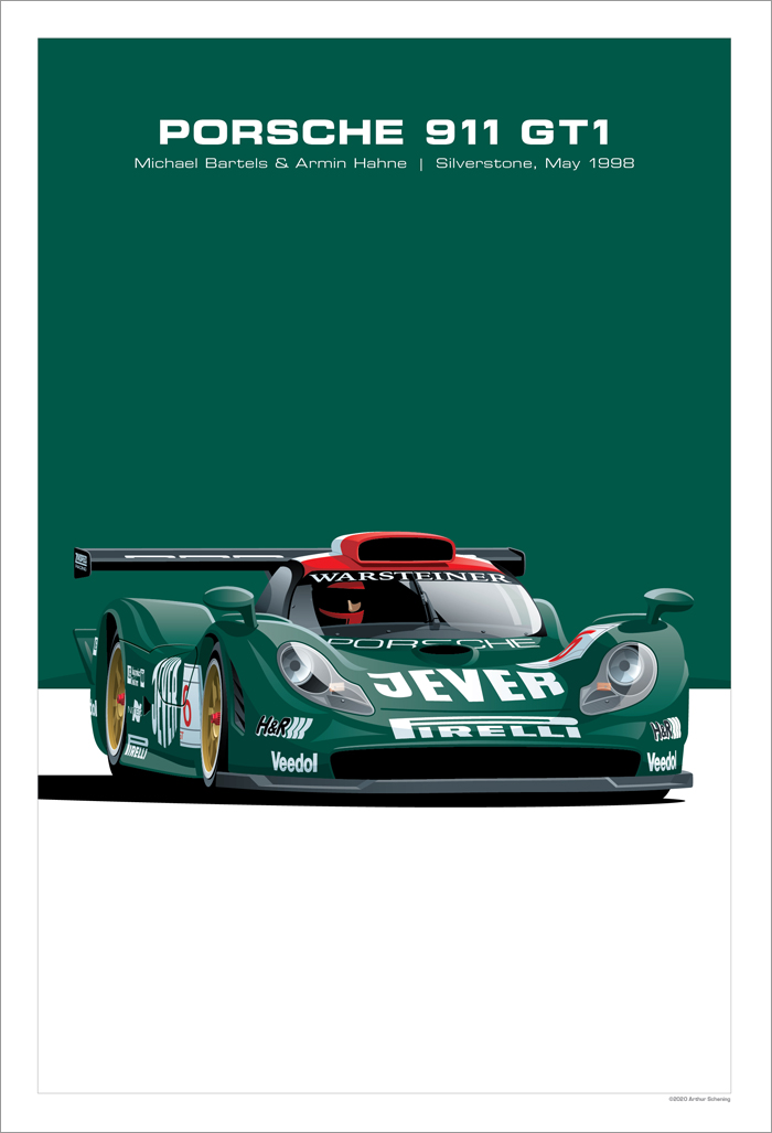 Porsche 911 GT1 Poster